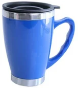 Termosy - Smart Kitchen Termos kubek nierdzewny modern niebieski 0,45 l - miniaturka - grafika 1