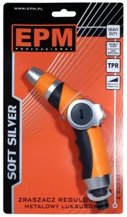 EPM ZRASZACZ PISTOLETOWY REGULOWANY SOFT SILVER - Węże ogrodowe i zraszacze - miniaturka - grafika 4