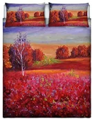 Pościel - Italian Bed Linen 8058575010483 biżuteria zestaw pościeli z nadrukiem w Digital A okładka łącznie na poszewki na kołdrę i poduszkę, SD21 (kolorowa), 100% bawełna, łóżko podwójne, 255 x 300 x 1 cm 8058575010483 - miniaturka - grafika 1