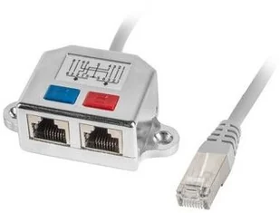 LANBERG Kabel rozdzielacz LAN RJ-45 na 2xRJ-45 FTP (2 urządzenia na 1 kablu) AD-0026-S - Pozostałe akcesoria sieciowe - miniaturka - grafika 6