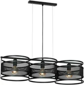 Lampy sufitowe - Luminex Żyrandol Rim black 3 1121 - miniaturka - grafika 1