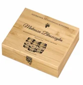 Zestawy do wina - Murrano Elektryczny korkociąg zestaw do wina w skrzynce z nadrukiem dla ZDW5-015 - miniaturka - grafika 1