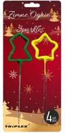 Pirotechnika i fajerwerki - Triplex Zimne Ognie Gwiazda i Choinka TXF443 - 4 sztuki - miniaturka - grafika 1