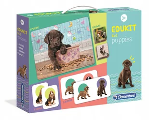 Clementoni Edukit 4w1 Puppies 18071 - Gry planszowe - miniaturka - grafika 2