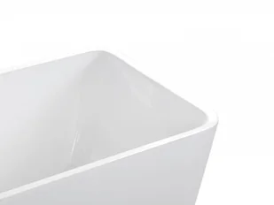 Besco Wanna wolnostojąca Evita 160x80 cm + maskownice syfonu w kolorze białym - Wanny - miniaturka - grafika 5