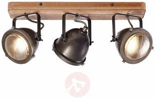 Brilliant Lampa sufitowa Carmen Wood, 3-pkt. - Lampy sufitowe - miniaturka - grafika 3