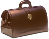 Meble i wyposażenie gabinetów medycznych - GIMA TORBA LEKARSKA SUPERTEXAS KASZTAN Torba lekarska ze skóry naturalnej kasztan TOW007002 - miniaturka - grafika 1