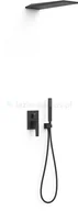 Zestawy prysznicowe - Tres Slim Exclusive zestaw podtynkowy czarny 20228005NM - miniaturka - grafika 1
