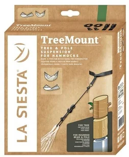 Siesta La Zestaw mocujący do hamaka LA TreeMount Black, czarny - Stoły ogrodowe - miniaturka - grafika 4