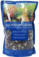 Podłoże do akwarium - Marina element dekoracyjny do akwariów, żwiru, 2 kg, szary / czarny - miniaturka - grafika 1