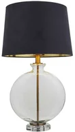 Lampy stojące - Endon Industrialna LAMPA biurkowa GIDEON 90559 Endon szklana LAMPKA loftowa z włącznikiem stołowa czarna przezroczysta antyczny brąz 90559 - miniaturka - grafika 1