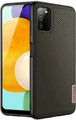 Etui i futerały do telefonów - Dux Ducis Fino etui pokrowiec pokryty nylonowym materiałem Samsung Galaxy A03s zielony - miniaturka - grafika 1