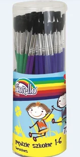 KW Trade Pędzle akwarelowe w tubie nr 1-6 Fiorello 72 sztuki - Przybory szkolne - miniaturka - grafika 2