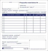 Druki akcydensowe - Firma krajewski Przepustka materiałowa [Pu/A-120] Pu/A-120 - miniaturka - grafika 1