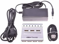 Huby USB - Cord PremiumCord Premium hub USB 2.0 7-port z zasilaczem - miniaturka - grafika 1