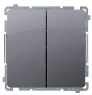 Wyłączniki światła i elektryczne - Kontakt Kontakt_Simon Łącznik świecznikowy (moduł) 16AX. 250V. szybkozłącza srebrny mat BMW5A.01/43 - miniaturka - grafika 1