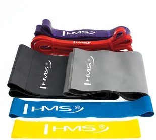 HMS Zestaw Gum do ćwiczeń GU04 GU05 TP01 MIX SET GU04 GU05 TP01 - Gumy, taśmy, ekspandery - miniaturka - grafika 2