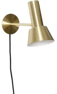 Lampy ścienne - Hübsch NORDIC Kinkiet Ścienny 20 cm Złoty 991209 - miniaturka - grafika 1
