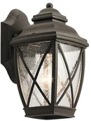 Lampy ogrodowe - Kichler Ogrodowa LAMPA ścienna TANGIER KL/TANGIER2/S Elstead elewacyjna OPRAWA zewnętrzna retro IP44 brąz przezroczysta KL/TANGIER2/S - miniaturka - grafika 1
