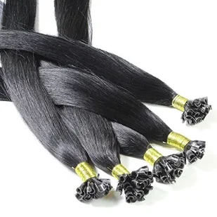 hair2heart 200 X 0.5 G przedłużenie włosów prawdziwe włosy dopinki firmy z u-TIP Keratin bondings, długość 60 cm/akcesoria do włosów zagęszczanie włosów//gładka struktura  najwyższa jakość  wiele kol - Gadżety na imprezę - miniaturka - grafika 2