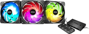 MSI Wentylator  MAX F12A-3H 3-pack + Hub + Pilot OE3-7G09F04-W57 OE3-7G09F04-W57 - Wentylatory komputerowe - miniaturka - grafika 2