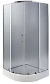 Kabiny prysznicowe - Durasan PALERMO NK 90x90 grafit/chrom - miniaturka - grafika 1