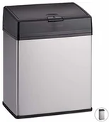 Kosze na śmieci - Relaxdays kosz na śmieci ze stali nierdzewnej, do kuchni i łazienki, łatwa w obsłudze funkcja push-, łazienkowy kosz na śmieci, różne Rozmiary - miniaturka - grafika 1