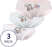 Majtki dla dzieci - Lama Trójpak dziewczęcych bawełnianych fig Balloons - miniaturka - grafika 1