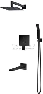 Vedo Sette Nero czarny mat VBS7231CZ/30 - Zestawy prysznicowe - miniaturka - grafika 2