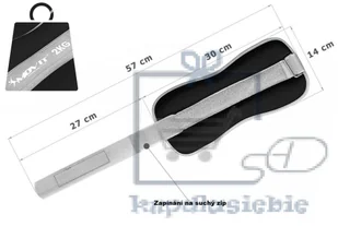 Movit Odblaskowe ciężarki mankiety z neoprenu - 2 x 2 kg - Pozostały sprzęt siłowy - miniaturka - grafika 7