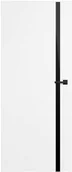 Drzwi wewnętrzne - Drzwi pokojowe Exmoor 90 lewe białe czarna szyba REBPWHF000014KF - miniaturka - grafika 1