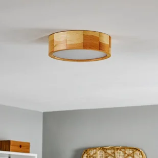 Euluna Lampa sufitowa Kerio,  27 cm, sosna naturalna - Lampy sufitowe - miniaturka - grafika 3