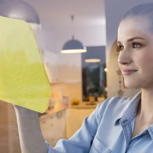 Vileda Ściereczka okienna Actifibre Bardzo chłonna 195929_VILEDA - Ściereczki, gąbki, czyściki - miniaturka - grafika 3