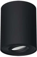 Lampy sufitowe - Ideus Downlight LAMPA sufitowa HARY 03713 natynkowa OPRAWA metalowa tuba spot okrągły czarny 03713 - miniaturka - grafika 1