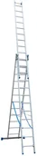 Drabiny - Drabex 996 99674940 Drabina 3-elementowa anodowana 3x15 wysokość robocza 12,50m) 74940-uniw - miniaturka - grafika 1