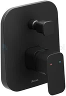 Baterie podtynkowe - Ravak 10° bateria wannowo-prysznicowa podtynkowa czarny X070156 - miniaturka - grafika 1