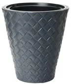 Donice - Form-Plastic Doniczka plastikowa 29.5 cm antracytowa MAKATA - miniaturka - grafika 1