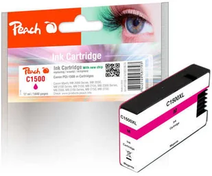 Peach Tusz zamiennik Peach magenta kompatybilny z PGI-1500 PGI-1500M XL PI100-274 - Tusze zamienniki Peach Tusz zamiennik Peach magenta kompatybilny z PGI-1500 PGI-1500M XL PI100-274 - Tusze zamienniki - miniaturka - grafika 1