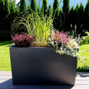 BARTPOL Sp. z o.o. Donica z włókna szklanego D272B antracyt mat D272B/MAT.ANTHR - Donice - miniaturka - grafika 8