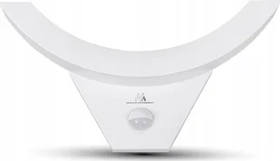 Maclean Lampa LED MCE290 W z czujnikiem ruchu na podczerwień 800lm 10W IP54 biała MCE290 W - Lampy stojące - miniaturka - grafika 2