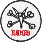 Dodatki do ubrań - BONES naszywka BONES VATO RAT PATCH White - miniaturka - grafika 1