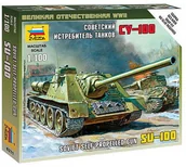 Modele do sklejania - Zvezda Soviet Self- Proppeled Gun Su-100 5044 - miniaturka - grafika 1