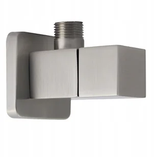 Kerra Zawór kątowy 1/2 3/8 nikiel szczotkowany KWADRAT 1/2 3/8 ZKSS - Zawory i kraniki - miniaturka - grafika 2