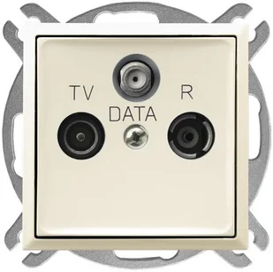 Ospel Gniazdo RTV DATA Biały Aria - GPA-UD/m/00 - Gniazdka elektryczne - miniaturka - grafika 3