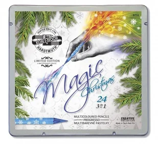 Koh-I-Noor Kredki Progresso Magic 24 kolory w metalowej kasetce - Kredki, ołówki, pastele i pisaki - miniaturka - grafika 3