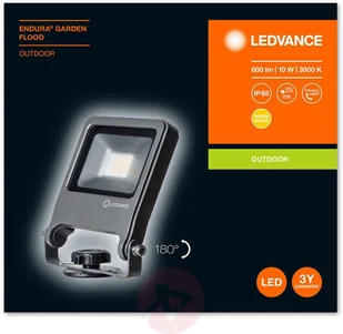 LEDVANCE Endura Garden Flood 10W reflektor LED - Lampy ogrodowe - miniaturka - grafika 4