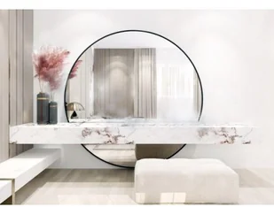 Koło Łukasz Ochwat Alfaram Lustro w dwóch częściach WIRO MDF, Dostępne wymiary: Średnica 110cm - Lustra Koło Łukasz Ochwat Alfaram Lustro w dwóch częściach WIRO MDF, Dostępne wymiary: Średnica 110cm - Lustra - miniaturka - grafika 1