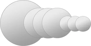 vidaXL Zestaw 7 okrągłych luster ściennych, szklanych - Lustra - miniaturka - grafika 5