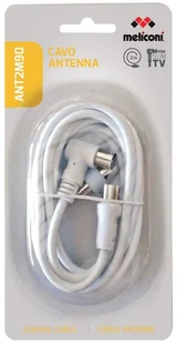 Meliconi Kabel Coax Coax 2 m + Adapter M/M - Kable - miniaturka - grafika 3