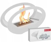 Biokominki - Kratki.pl Marek Bal BIOKOMINEK WOLNOSTOJĄCY ECHO BIAŁY CERTYFIKAT TÜV GRATISY ECHO/BIALY/TUV/ZESTAW/KAMIENIE - miniaturka - grafika 1